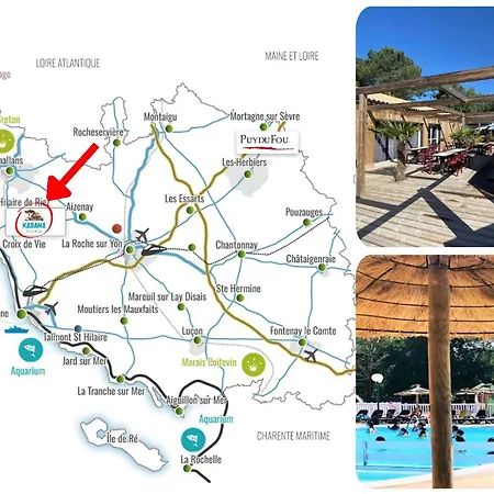 Kabana La Palmeraie- Confort- Detente Assuree - 7 Kms Plages Saint-Hilaire-de-Riez